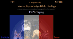 Desktop Screenshot of franciapasztor.hu